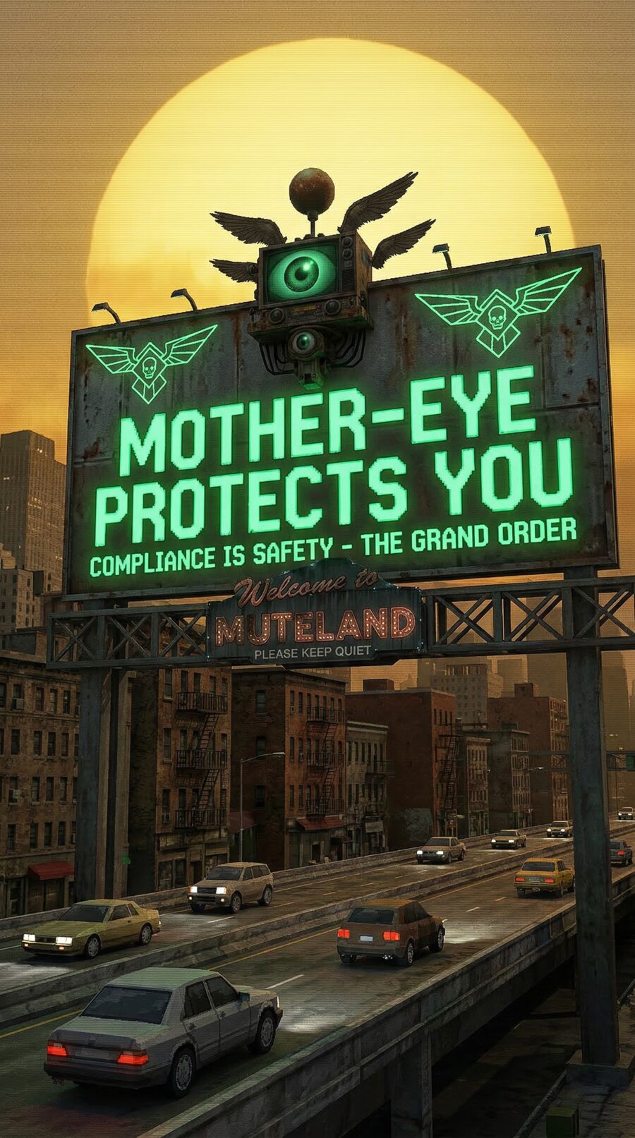 Billboard: Mother-Eye protects you