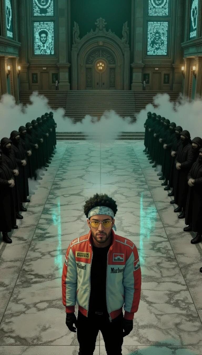 Sonic walks the marble aisle between hooded Syndicate ranks